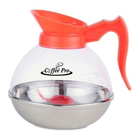 Coffee Pro Coffee Pro OGFCPU13 Unbreakable Decaf Coffee Decanter, 12-Cup/Stainless Steel/Polycarbonate OGFCPU-13